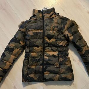 The North Face Black and Green Jacket